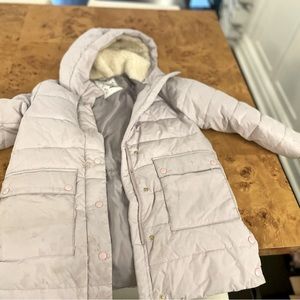 Jcrew kids Crewcuts winter jacket. Pale lavender.  Size medium Amazing condition